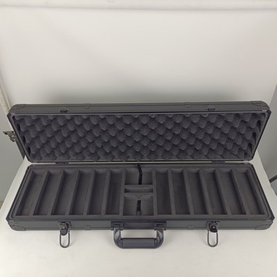 600 Empty Black Heavy Duty Aluminum Poker Case