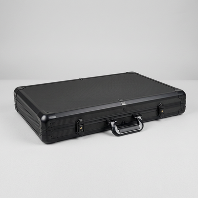 1000 Empty Black Heavy Duty Aluminum Poker Case