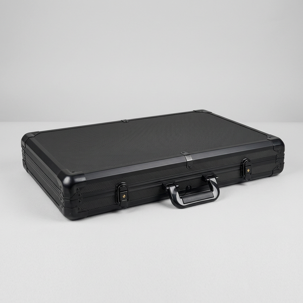 1000 Empty Black Heavy Duty Aluminum Poker Case