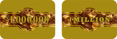 High Stakes Double Sided 1 Million Poker Plaque