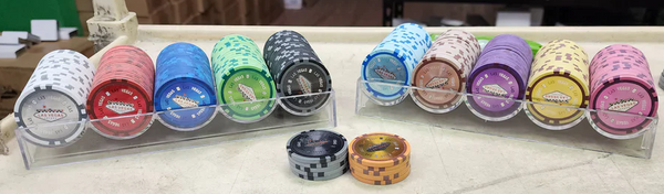 100 Las Vegas Smooth 14 Gram Poker Chips