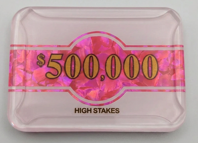 High Stakes $500,000 Poker Plaque