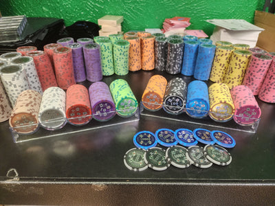 $25 Ace Casino Smooth 14 Gram Poker Chips