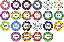 500 Monte Carlo Smooth 14 Gram Poker Chips Bulk