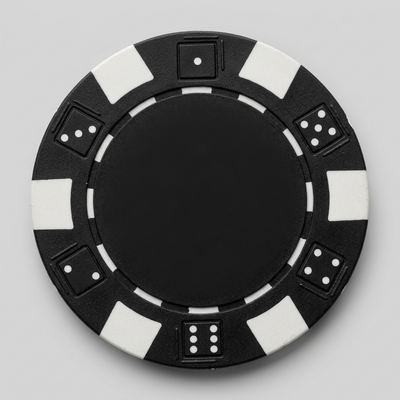 Black Striped Dice 11.5 Gram - 100 Poker Chips