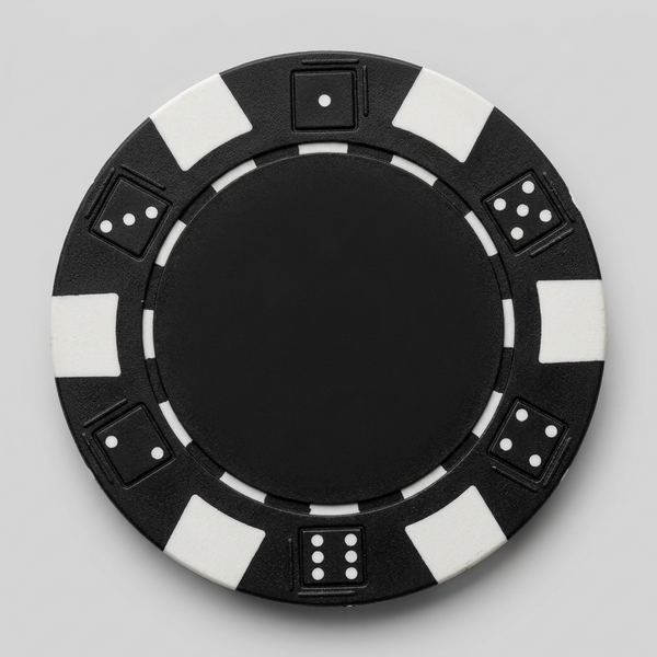 Black Striped Dice 11.5 Gram - 100 Poker Chips