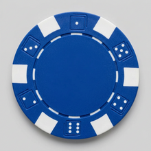 Blue Striped Dice 11.5 Gram - 100 Poker Chips