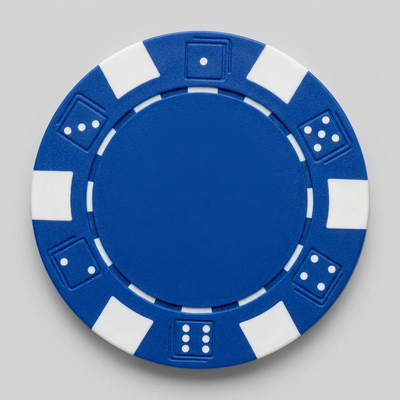 Blue Striped Dice 11.5 Gram - 100 Poker Chips