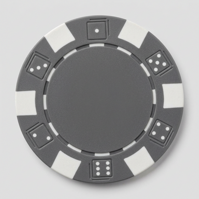 Gray Striped Dice 11.5 Gram - 100 Poker Chips
