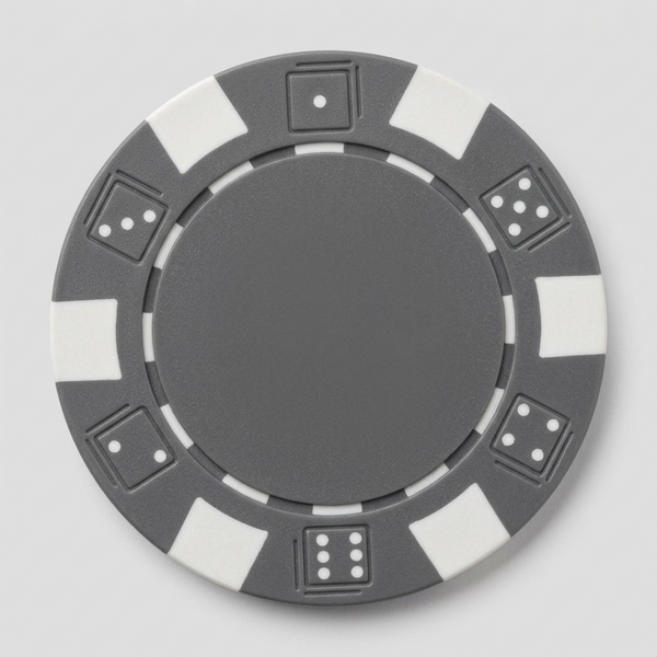 Gray Striped Dice 11.5 Gram - 100 Poker Chips