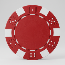 Red Striped Dice 11.5 Gram - 100 Poker Chips