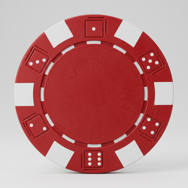 Red Striped Dice 11.5 Gram - 100 Poker Chips