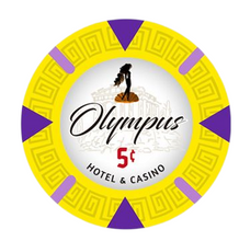 5 Cents Olympus Pure Clay Poker Chips