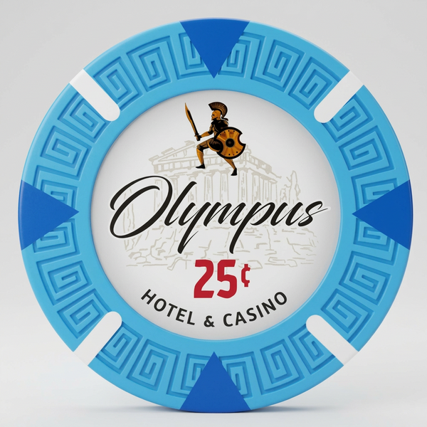 25 Cents Olympus Pure Clay Poker Chips