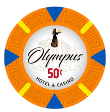 50 Cents Olympus Pure Clay Poker Chips
