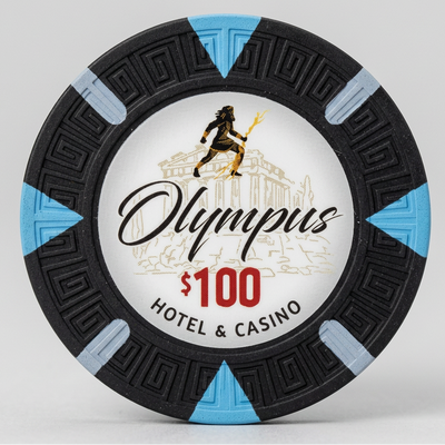 $100 Olympus Pure Clay Poker Chips