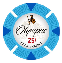 25 Cents Olympus Pure Clay Poker Chips
