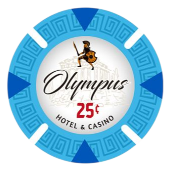 25 Cents Olympus Pure Clay Poker Chips