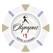$1 Olympus Pure Clay Poker Chips