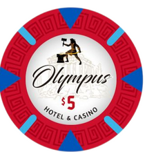 $5 Olympus Pure Clay Poker Chips