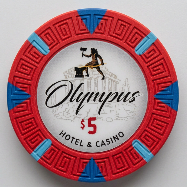 $5 Olympus Pure Clay Poker Chips