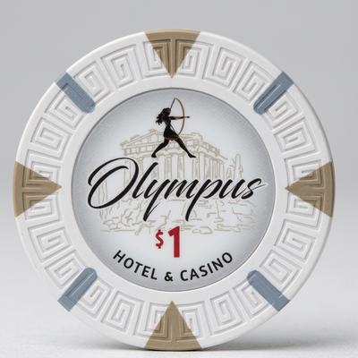 $1 Olympus Pure Clay Poker Chips