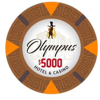 $5000 Olympus Pure Clay Poker Chips