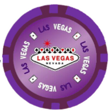 Purple Las Vegas Smooth 14 Gram Poker Chips