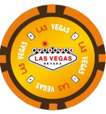 Orange Las Vegas Smooth 14 Gram Poker Chips