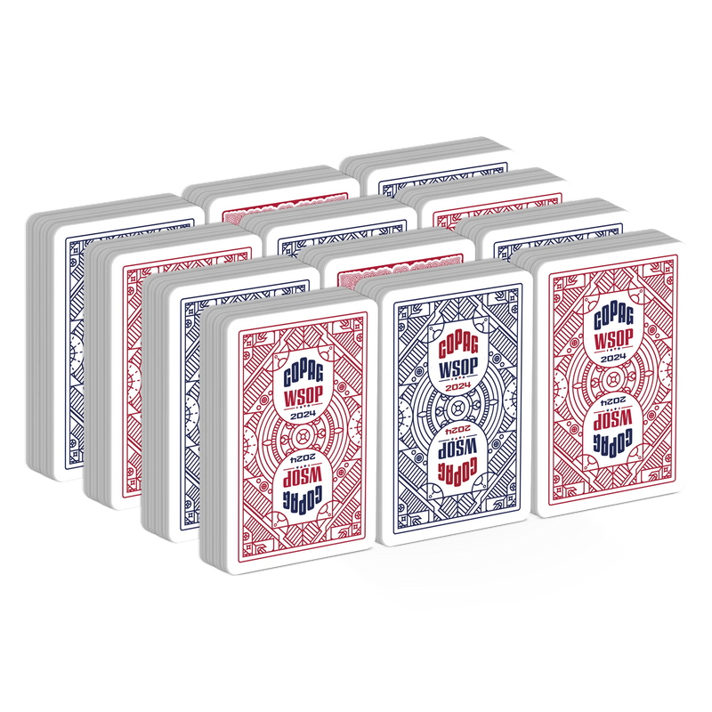 12 Decks Copag WSOP 2024 100% Plastic Playing Cards Bridge Size Jumbo Index