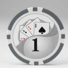 $1 Yin Yang Smooth 14 Gram Poker Chips Roll of 25