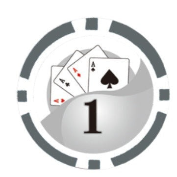 $1 Yin Yang Smooth 14 Gram Poker Chips
