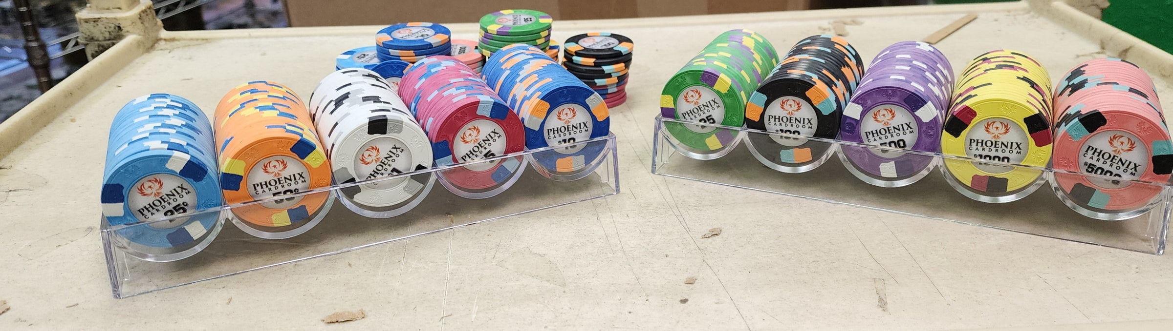 Casino Elite Clay Poker Chips – Sample Pack Set – 13 Denominations – 14 Gram