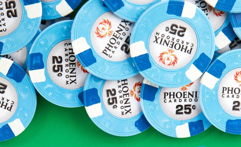 500 Phoenix Card Room 10 Gram Pure Clay Poker Chips