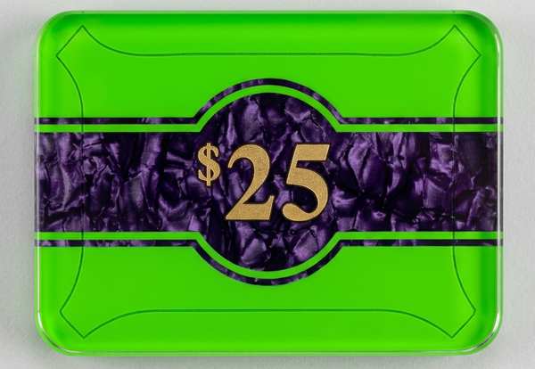High Stakes $25 Poker Plaque