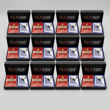 1 Dozen 12 Sets Red Blue Classic 100% Plastic Playing Cards Bridge Size Jumbo Index