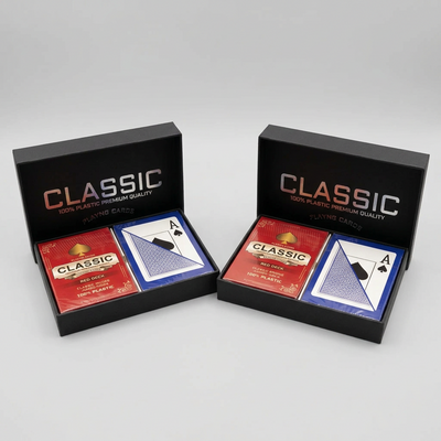 2 Set Special Classic Bridge Size Jumbo Index 100% Plastic Playing Cards Random Duplicate