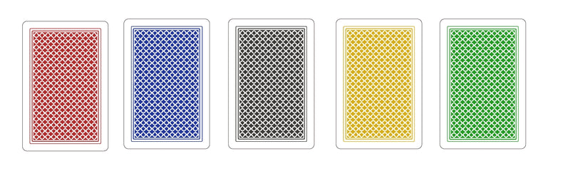 Classic 100% Plastic Playing Cards Bridge Size Jumbo Index 10 Decks (5