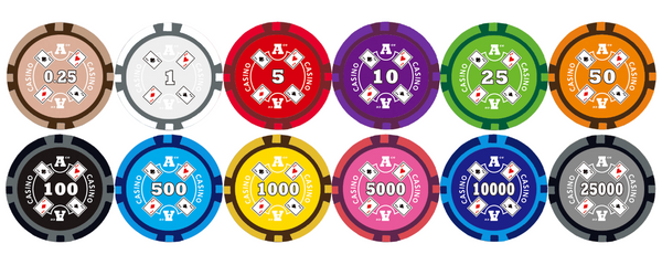 Sample Pack Ace Casino Smooth 14 Gram Poker Chips