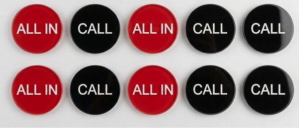 10 Pack All In / Call 3" Button Double Sided