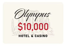 $10,000 Olympus Poker Plaque