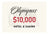 $10,000 Olympus Poker Plaque