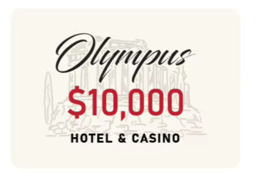 $10,000 Olympus Poker Plaque