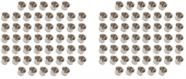 CLEARANCE Standard Stainless Steel Drop In Cup Holders - 100 Pack