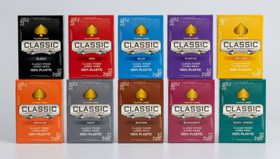 Classic Ten 100% Plastic Playing Cards Poker Size Jumbo Index - Bulk Rate