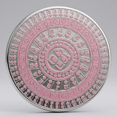 Pink Kaleidoscope Poker Card Guard