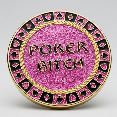 Poker Bitch Sparkle Poker Card Guard