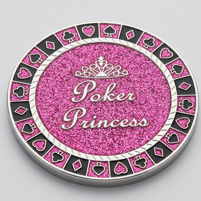 Sparkle Poker Princess Poker Card Guard