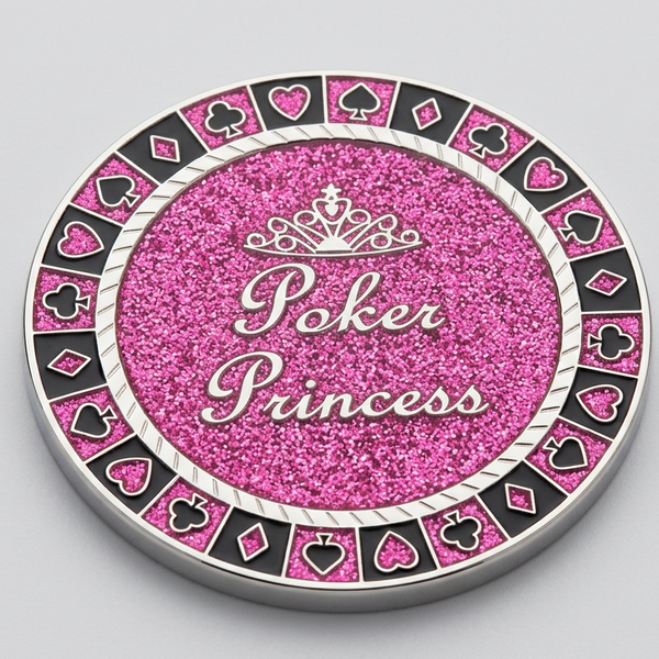 Sparkle Poker Princess Poker Card Guard