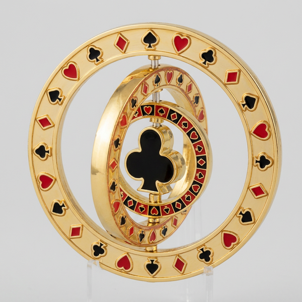 Triple Spinner Club Poker Card Guard